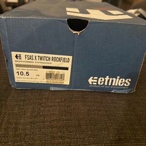 Etnies FSAS x Twitch Rockfield in Black and Gray